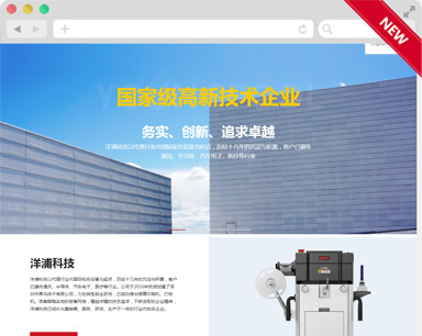 洋浦科技響應式網站設計案例